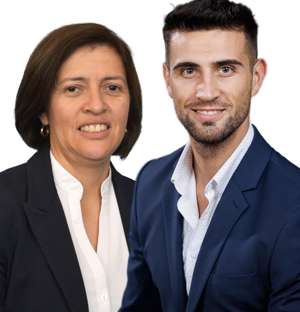 Gabriela y Santiago, del equipo de CREA GLOBAL